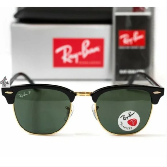 RayBan Polarized Clubmaster Classic Tortoise RB3016